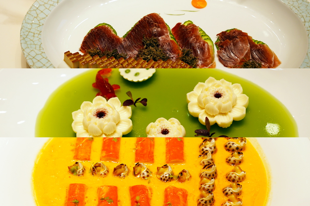 大觀樓長聯(lián)宴。從上至下依次為北走蜿蜒、九夏芙蓉、蟹嶼螺洲。供圖