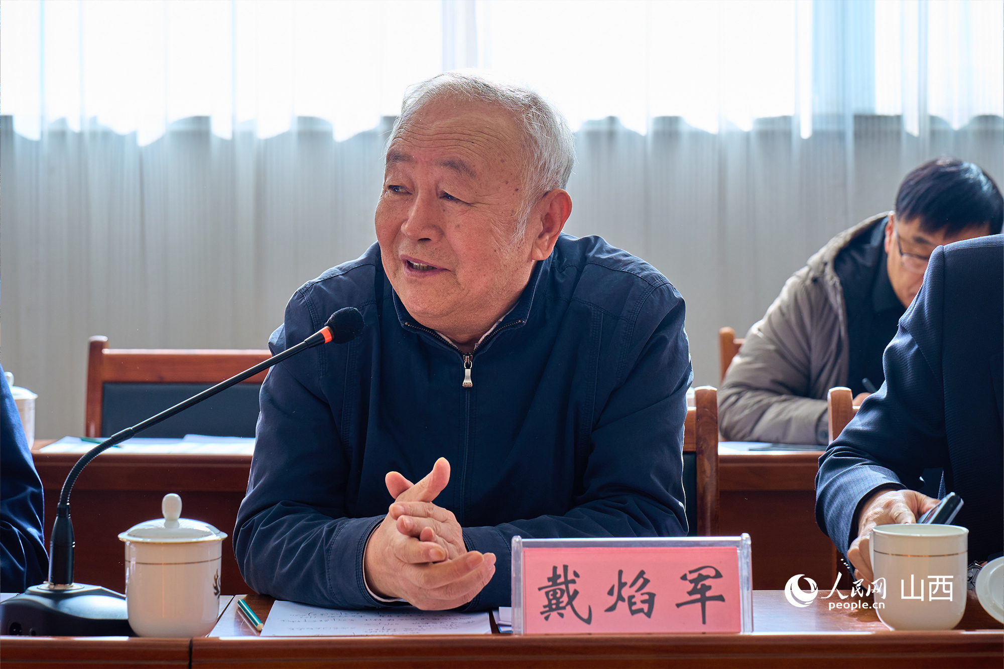 中央黨校（國家行政學(xué)院）黨建教研部原副主任、教授戴焰軍。人民網(wǎng) 張超寧攝